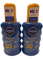 2X Nivea Sun Schutz & Pflege Lsf 30 Sonnenspray, 48H Feuchtigkeit (2X200Ml)