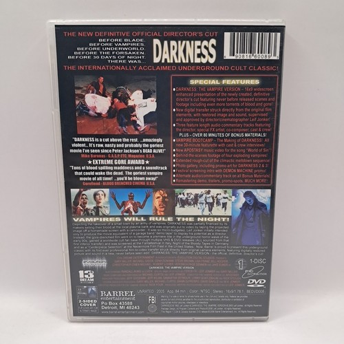 Darkness: The Vampire Version (DVD, 2005) RARE OOP w/ Insert - Leif Jonker - Picture 3 of 8