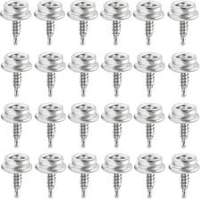 Bonsicoky 50 Pcs Stainless Steel Boat Canvas Snaps, 3/8" Socket Snap Screw Canva