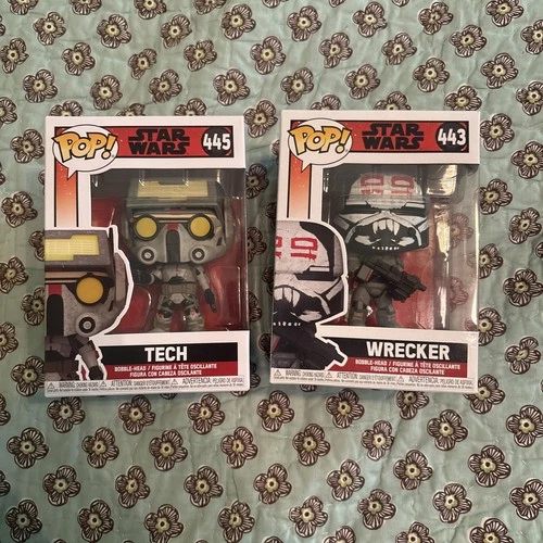 Funko Pop! Vinyl Figures: Star Wars Bad Batch, Lot Of 2