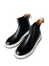 LOEWE/ (LOEWE) CHELSEA BOOT White x Black Size: EU35, UK5, US4.