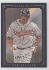 2008 Upper Deck Masterpieces Dark Blue Paper Framed 73/125 Victor Martinez 1e9z