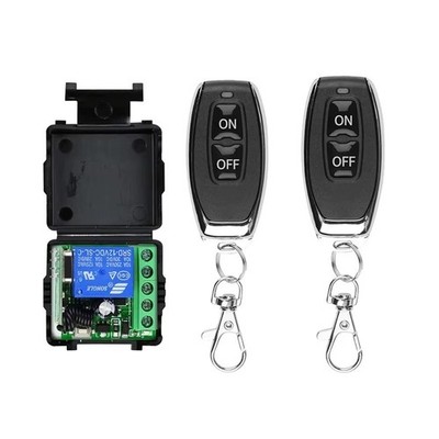 433MHz Wireless Remote Switch DC 12V 1CH RF Relay & 2CH Transmitter Door Lock