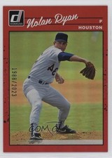 2023 Donruss Retro 1990 Variation Holo Red Nolan Ryan (Reversed Image) HOF 0p0