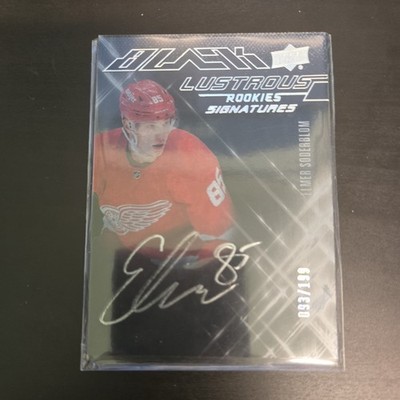 Elmer Soderblom Detroit Red Wings 18/19 Black Lustrous Rookies Auto Hockey Card