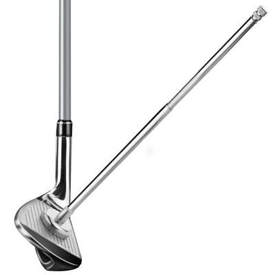 Golf Alignment Sticks, Swing Practice Aid, Club Position Trainer, Silver