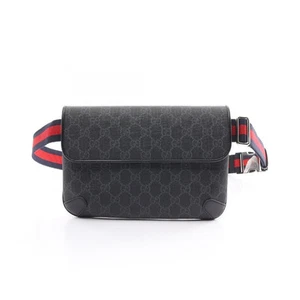 Sac ceinture Gucci Gg Supreme marque Off toile enduite PVC taille corps