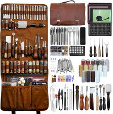 Professional Leather Craft Tools Kit Leather Working Tooling Set with High-Car