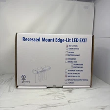 NEW Recessed Edge-Lit Exit Sign