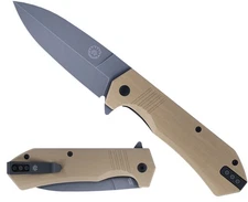- Stinger XL Folding Knife w. Spear Point Blade, Crucible 154CM Steel, G10 Sc...