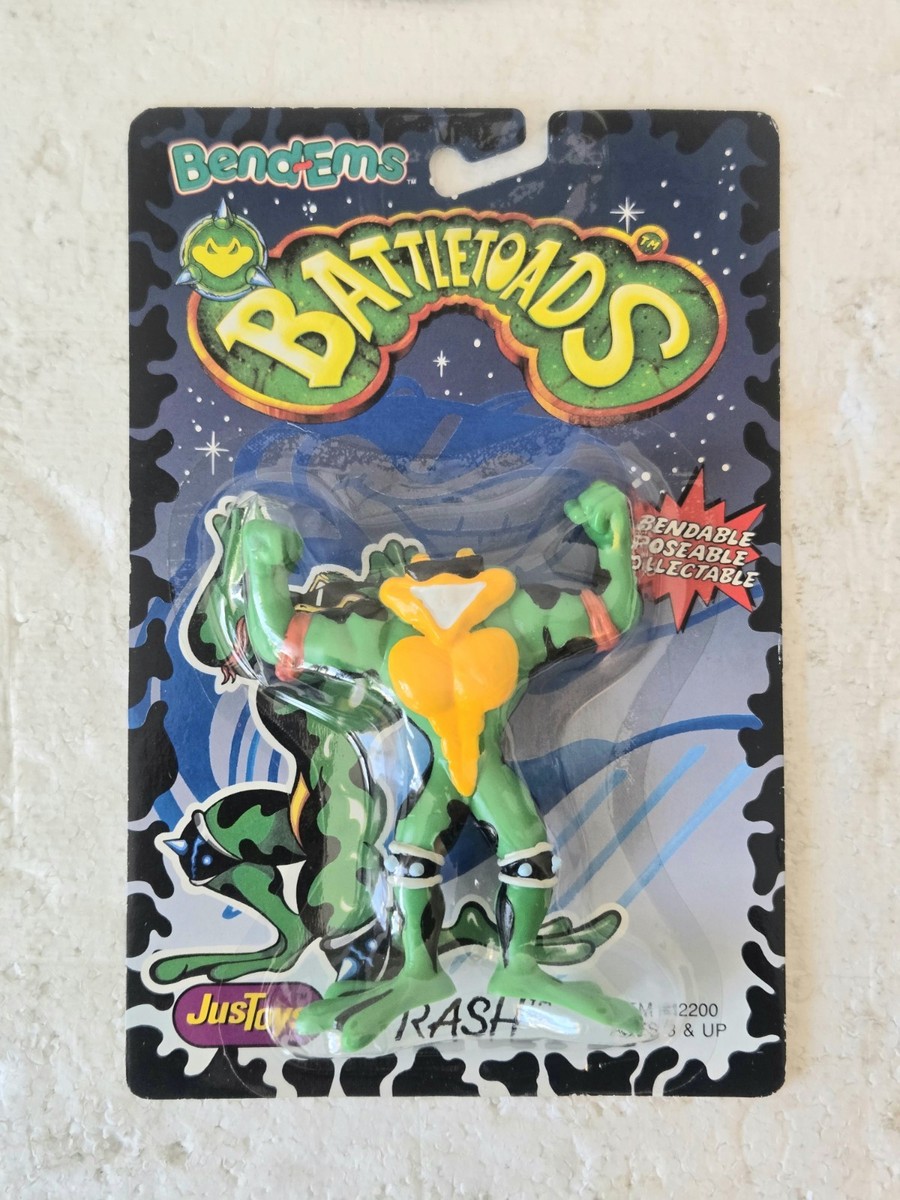 1992 Just Toys Ltd Tradewest Battletoads Rash Bend-Ems Figure New