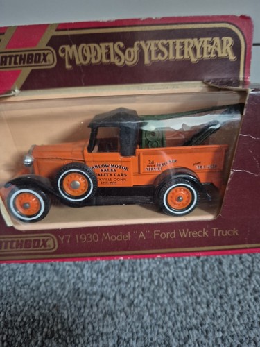 Matchbox Models of Yesteryear Model A Ford Wreck Truck Y7 1930 Vintage - Picture 1 of 5
