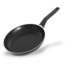 NutriChef 10in Round Frying Pan Aluminum Non-Stick PFOA Free Dishwasher Safe