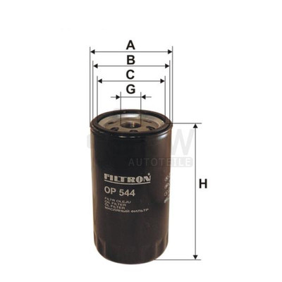 FILTRON Ölfilter OP 544 passend für Ford Fiesta II 1.6 D Escort IV