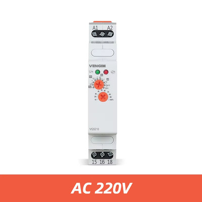 off Delay Time Relay 220V or AC/DC12V-240V Timer Switch by Din Rail