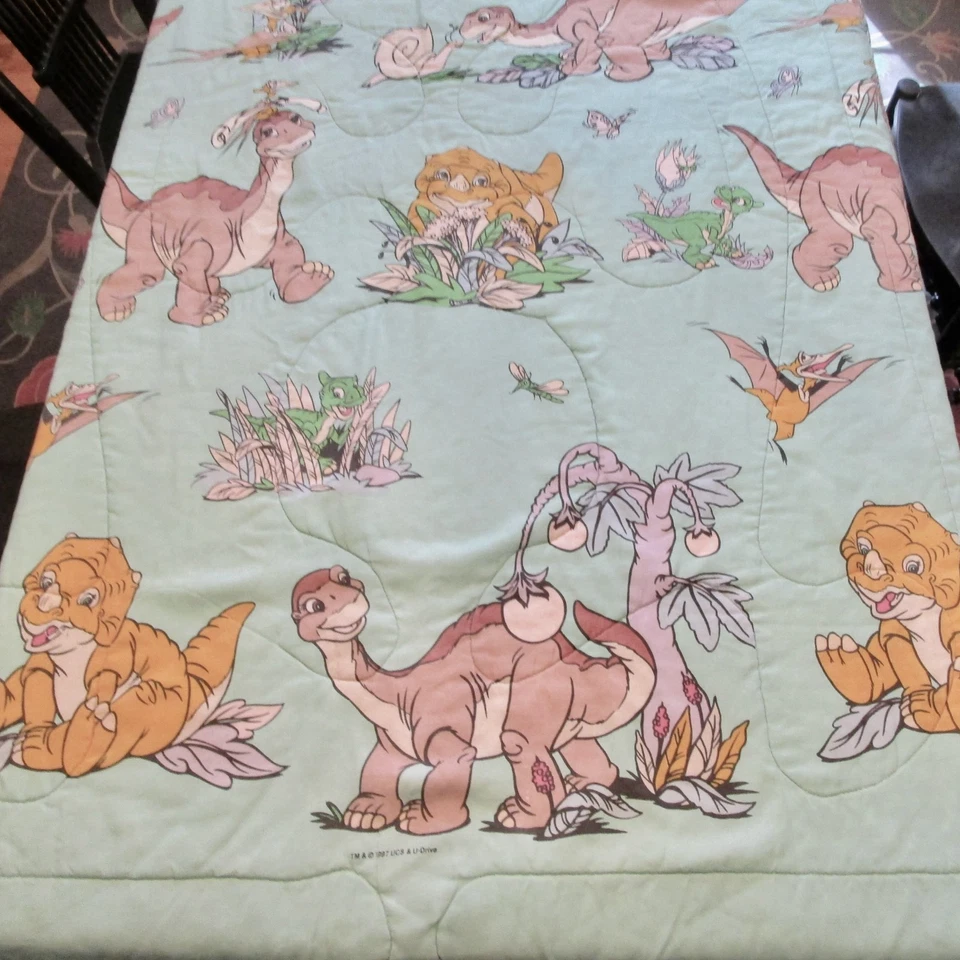 The Land Before Time twin comforter bedspread blanket vintage 1997 Little Foot - Image 2 of 4
