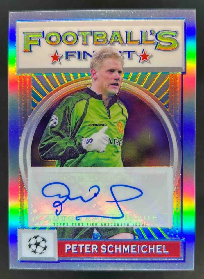 Finest Flashbacks 2021 UEFA Peter Schmeichel 1993 Football's Auto #FA-PS Man U