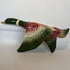 Vtg MCM Royal Copely USA Pottery 2 Mallard Ducks Flying Wall Planters — photo 2