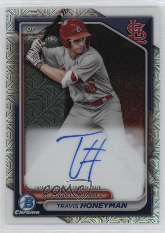 2024 Bowman Chrome Prospect Mega Box Auto Travis Honeyman #BMA-TH Auto 0t2