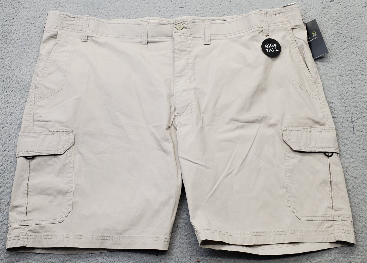 Lee Extreme Motion Cargo Shorts Mens 54 Brown Stretch Performance Relaxed Fit