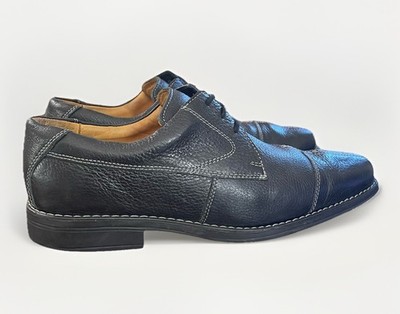 SANDRO M MOSCOLONI Mens Dress Shoes Soft Black Leather 9103 SZ 10 Brazil Made