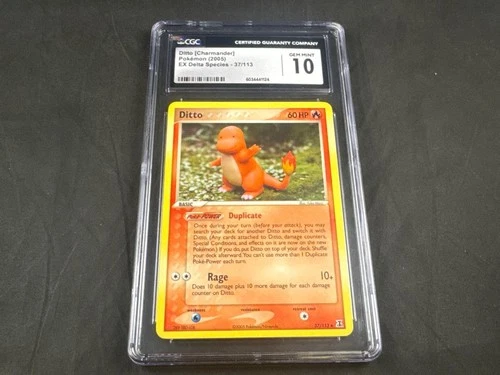 DITTO CHARMANDER 37/113 POKEMON EX DELTA SPECIES CGC 10