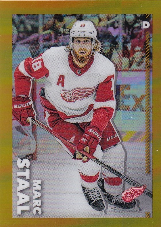 2022-23 Topps Chrome NHL Sticker Gold #181 Marc Staal /50