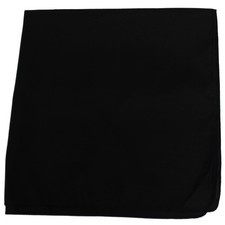 Plain 100 Cotton Unisex Extra Large Bandana - Pack of 3 Black