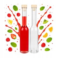 Glasflasche Fenice 200Ml Mit Kork FüR LiköRe OlivenöL Saft Wein Sirup