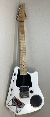 CASIO EG-5 Eleking White Electric Guitar Built-In Amp Speaker Tested