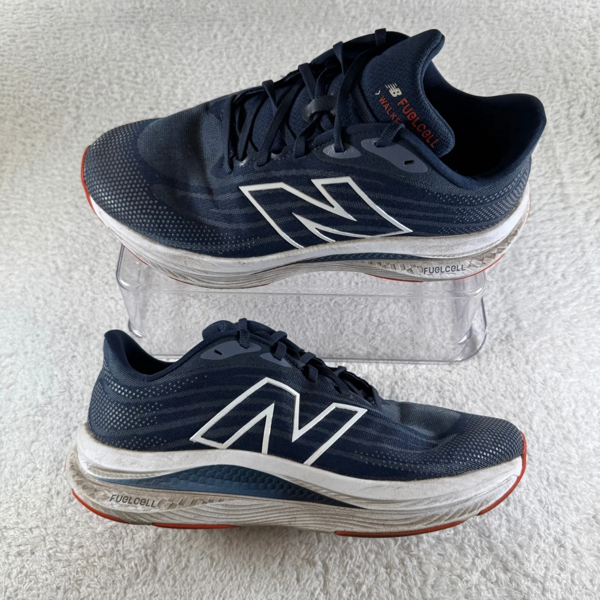 New Balance FuelCell Walker Elite Blue White 10.5 Men\'s Athletic Sneakers Shoes New Balance FuelCell Walker Elite Navy White for Sale  main image 4
