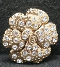 WL01161 AMAZING VINTAGE 1970s  ROSE  FLORAL NATURE ARTWORK UNISEX BELT BUCKLE