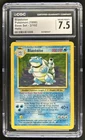 1999 Pokemon Unlimited Blastoise Rated Rookie Error Rare Holo #2/102 CGC 7.5