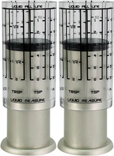 KitchenArt Pro Mini Adjust-A-Cup - Metric/Standard - Satin (2-Pack)