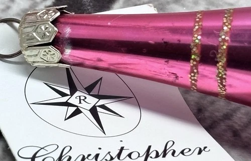 Christopher Radko Joya Reflector A Adorno Oro Rosa 9.5 pulgadas 86-016-1 - Imagen 12 de 12