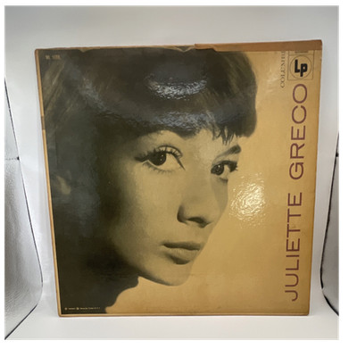 Juliette Greco 12'' Black Vinyl LP French Columbia ML 5088 Juliette Greco