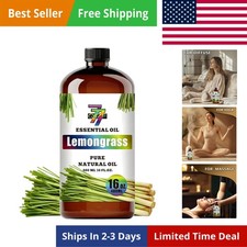 Lemongrass Essential Oil 16fl oz Diffuser DIY Candle Soap Aroma; Natural; H...