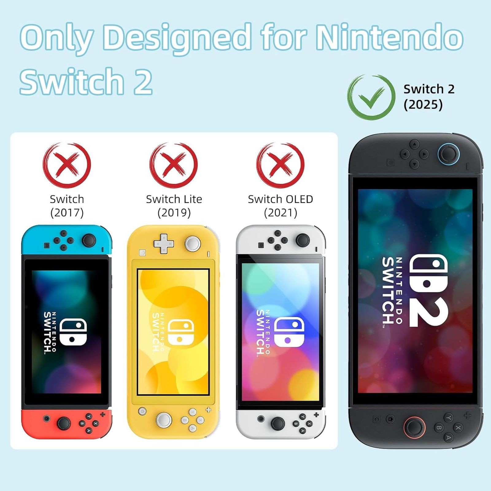 Custodia protettiva cartone animato per Nintendo Switch 2 (2025) Joycon Cover Miffy Bunny foto 4