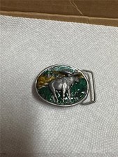 Vintage 1983 Siskiyou Moose Belt Buckle, G 15