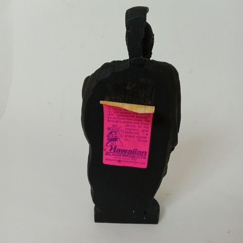 Vintage King Kamehameha Lava Figure Hawaiian Island Products Souvenir Figure - Picture 22 of 24
