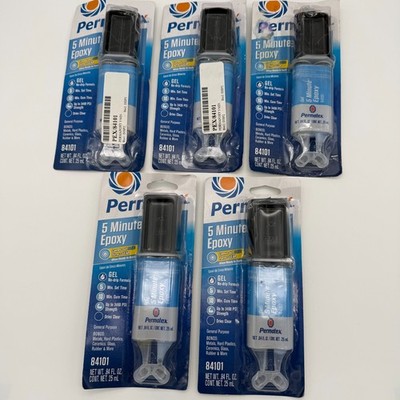 Permatex 5-Minute General Purpose Epoxy Clear Gel Set  4.2oz (5x0.84oz)