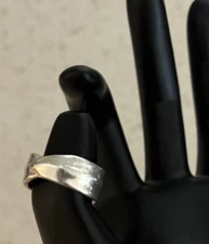 Tiffany & Co Paloma Picasso Silver Ring, Size 7 unique Design.