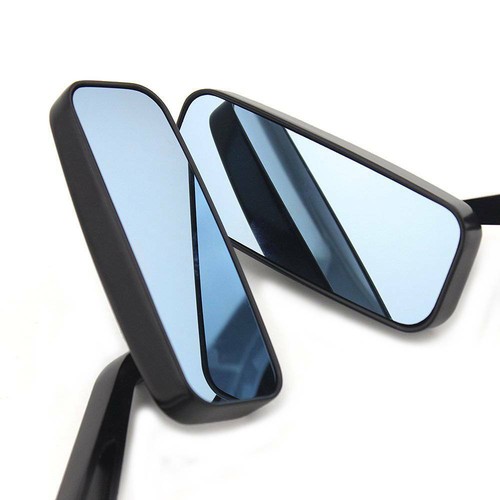 Universal Rectangle Motorcycle Rear View Side Mirrors For Harley Honda ...