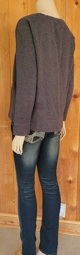 Style & Co. - Printed Key Long Sleeve Pullover Sweatshirt - GIRLS - L - Gray - Picture 9 of 12