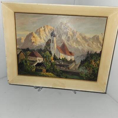 Heinz Theis (1894 -1966) Oil Painting~ Signed Lower Left~Garmisch