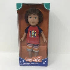 My Life As A Beach Vacationer Boy Doll Mini 7" WalMart 2017 Straight Hair