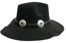 Womens Ladies Vintage Floppy Round Felt Fedora Hat Elegant Trilby Wide Brim Cap