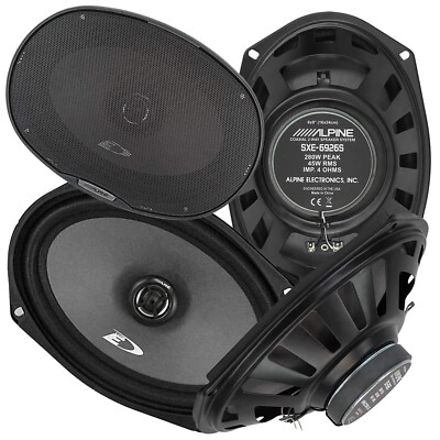 NEW 2 Pairs - Alpine SXE-6926S 6''x9'' 560 Watt 2-Way Car Audio Coaxial Speakers