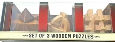 Vintage Set Of 3 Wooden Puzzles