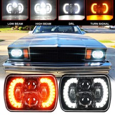 Pair 5x7 7x6 Led Headlights Drl For Chevy El Camino 78-1981 Malibu Classic Luv Pair 5x7 7x6 Led Headlights Drl For Chevy El Camino 78-1981 Malibu Classic Luv
